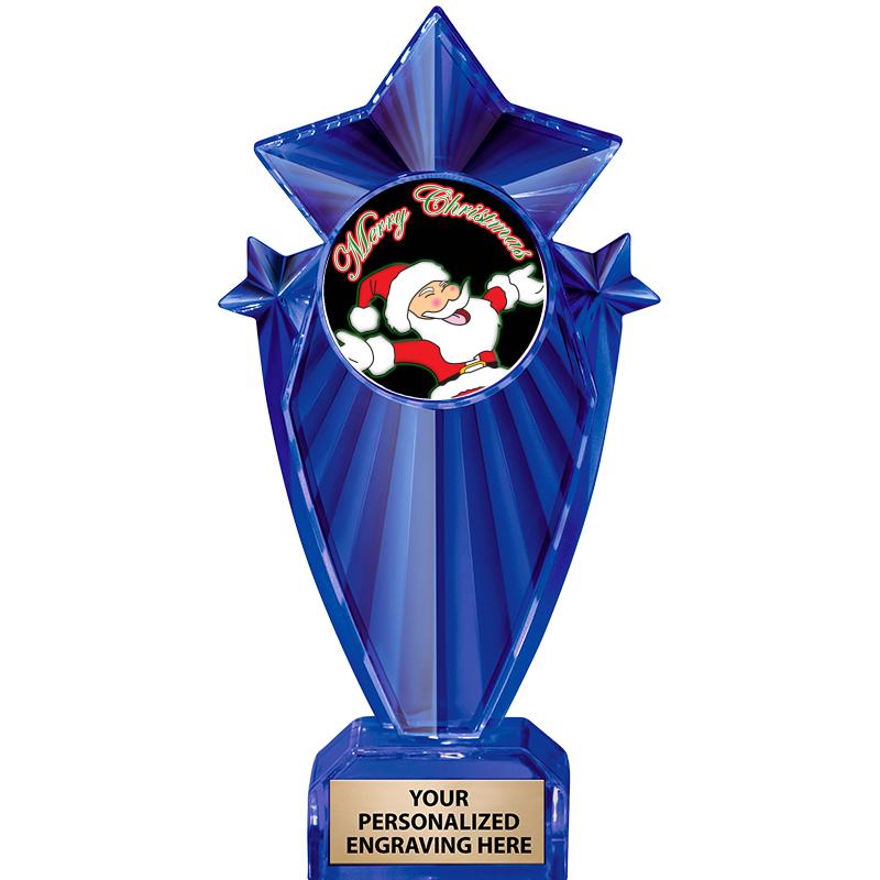 8" BLUE STARGRAM ICICLE TRP