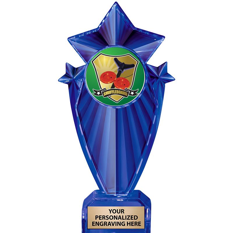 8" BLUE STARGRAM ICICLE TRP