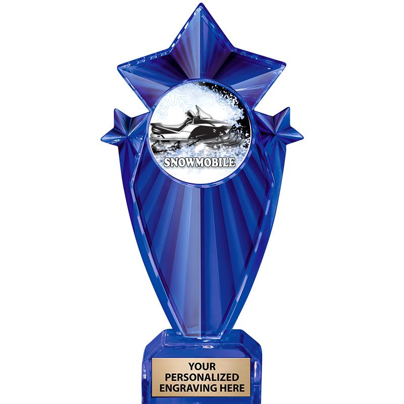 8" BLUE STARGRAM ICICLE TRP