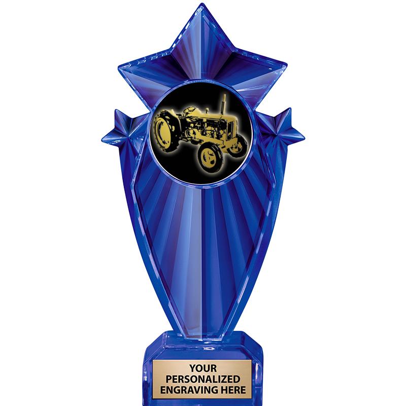 8" BLUE STARGRAM ICICLE TRP