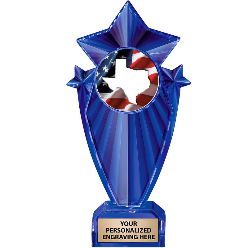 8" BLUE STARGRAM ICICLE TRP