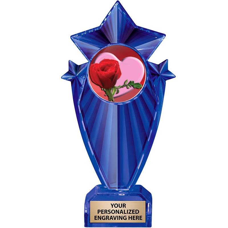 8" BLUE STARGRAM ICICLE TRP