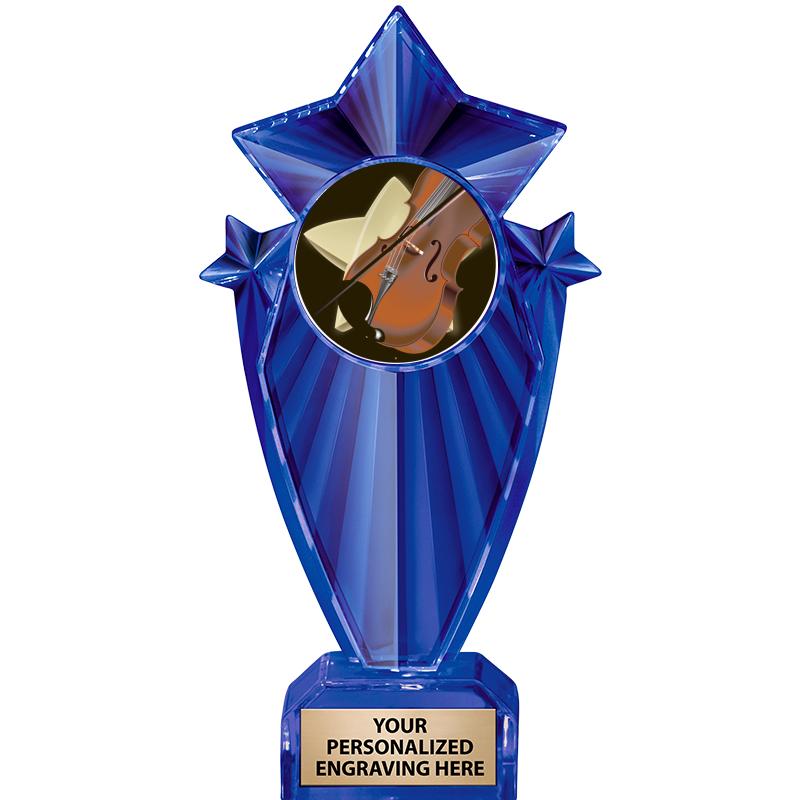 8" BLUE STARGRAM ICICLE TRP