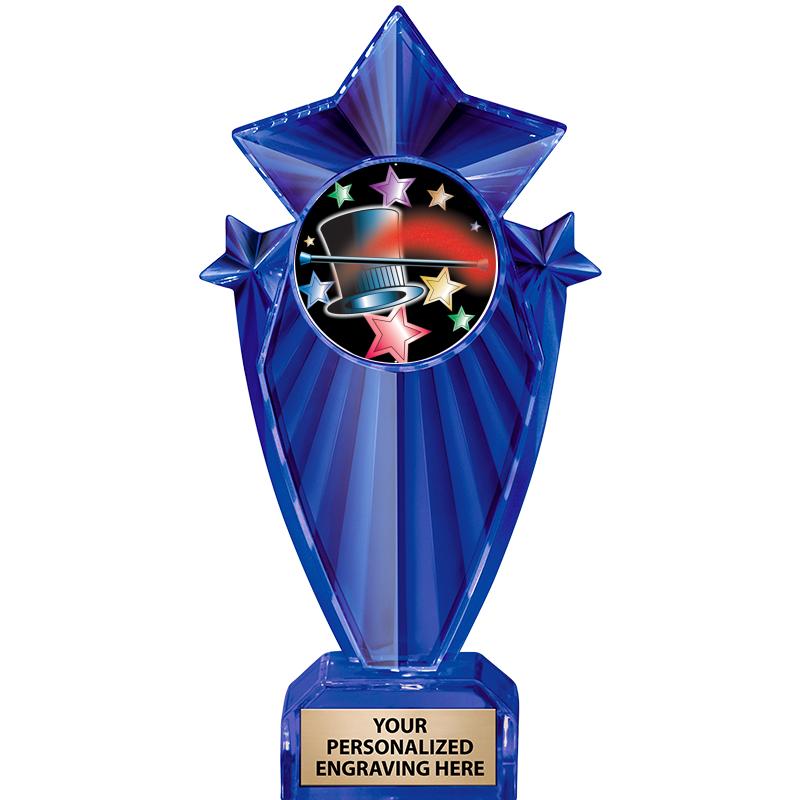 8" BLUE STARGRAM ICICLE TRP