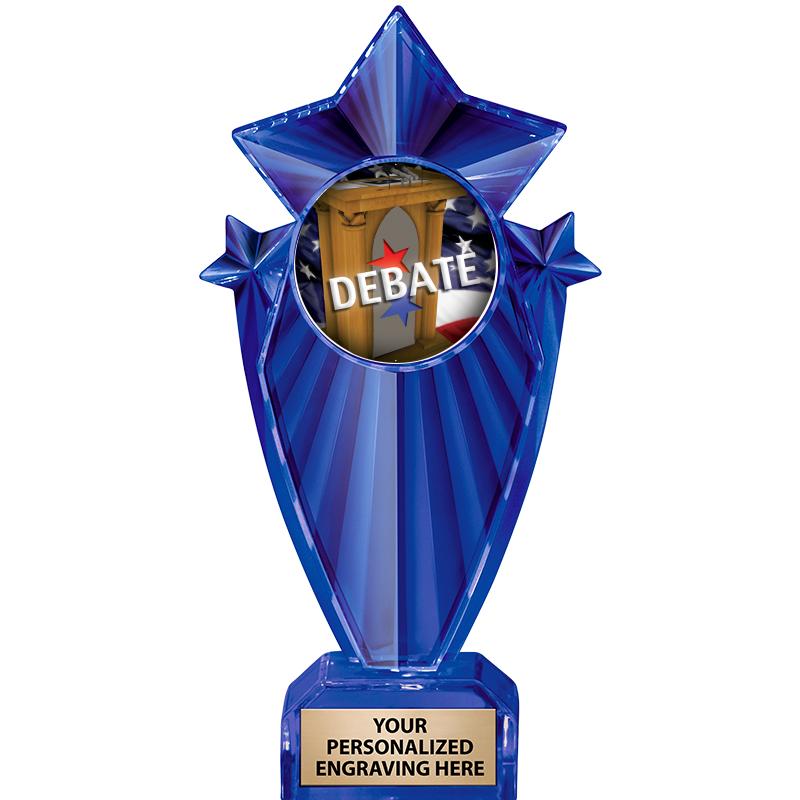 8" BLUE STARGRAM ICICLE TRP