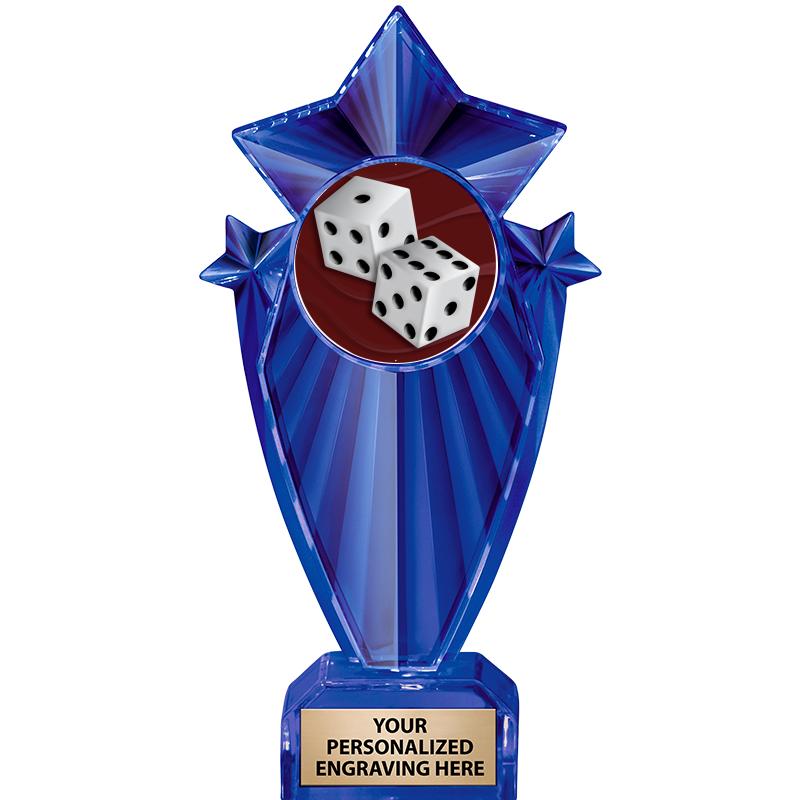 8" BLUE STARGRAM ICICLE TRP