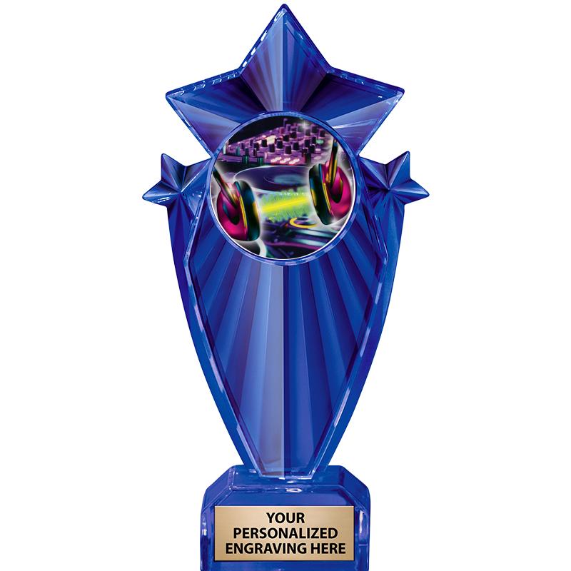 8" BLUE STARGRAM ICICLE TRP