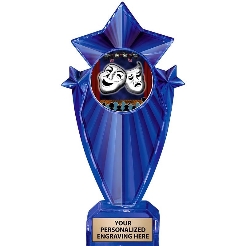 8" BLUE STARGRAM ICICLE TRP