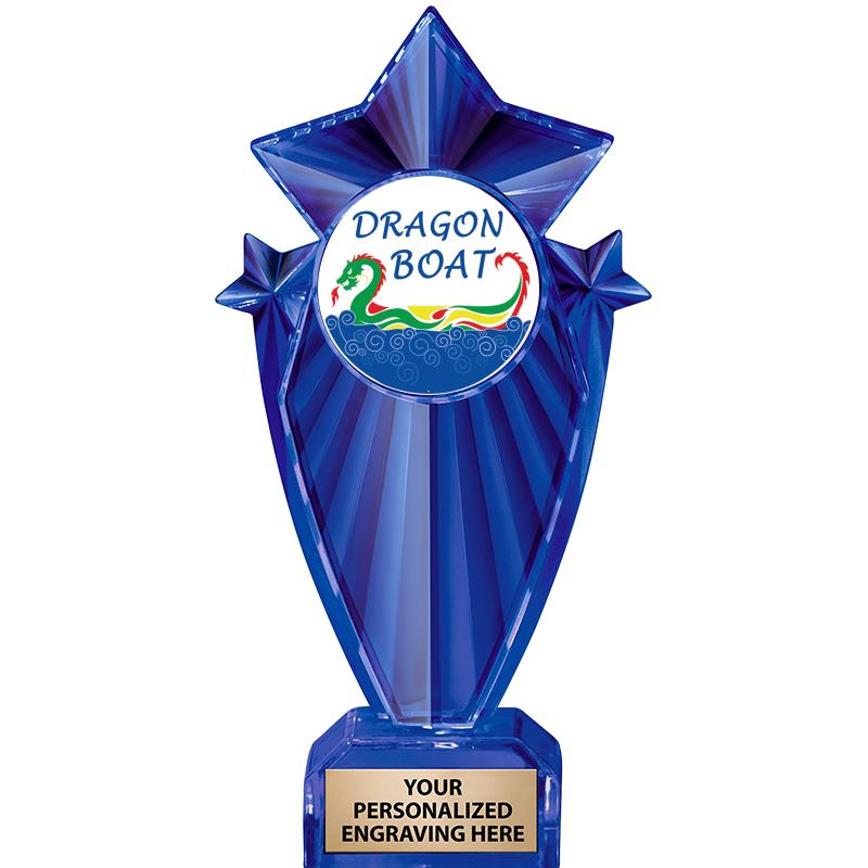 8" BLUE STARGRAM ICICLE TRP