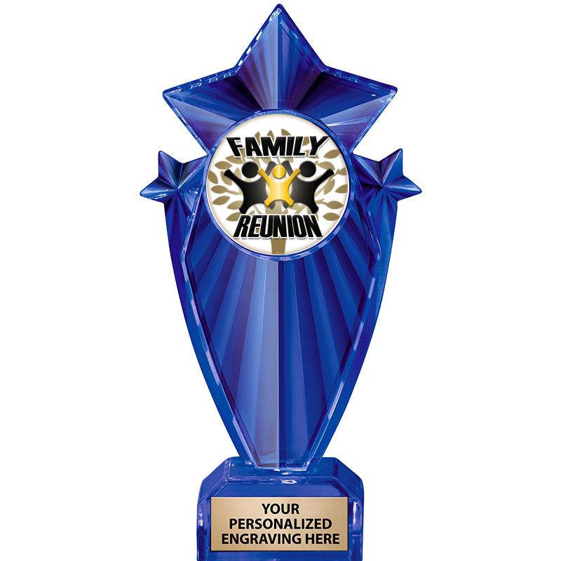 8" BLUE STARGRAM ICICLE TRP