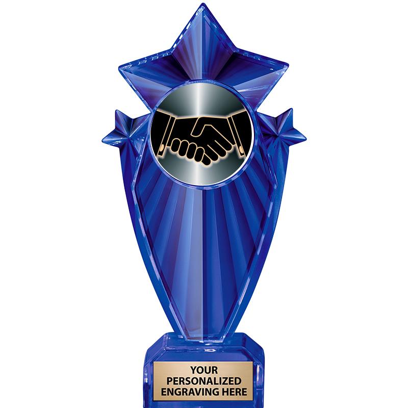 8" BLUE STARGRAM ICICLE TRP