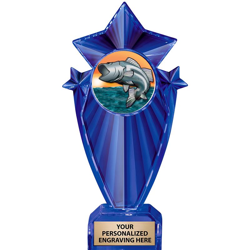 8" BLUE STARGRAM ICICLE TRP