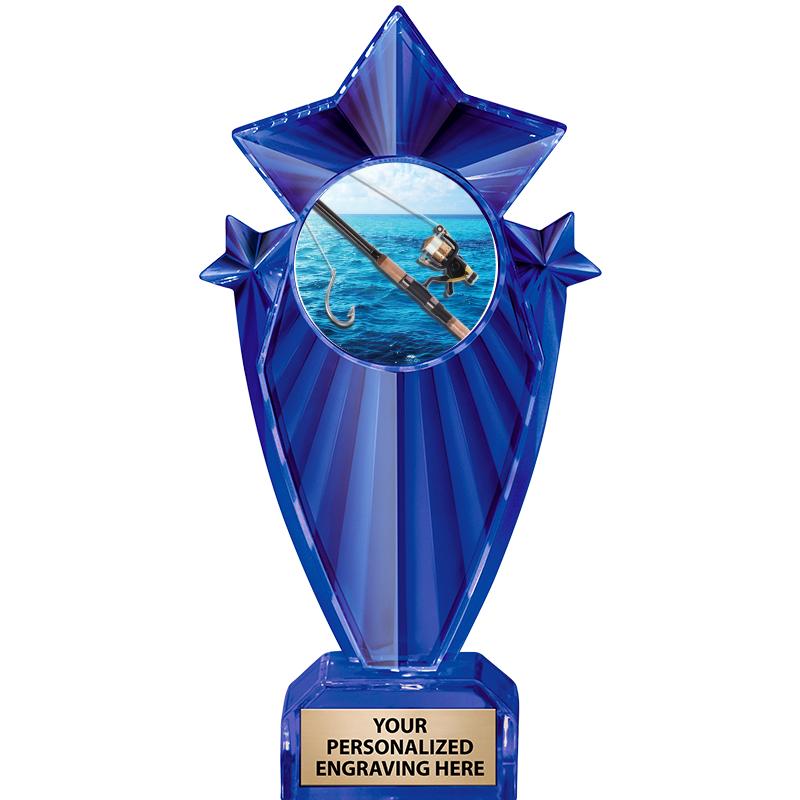 8" BLUE STARGRAM ICICLE TRP