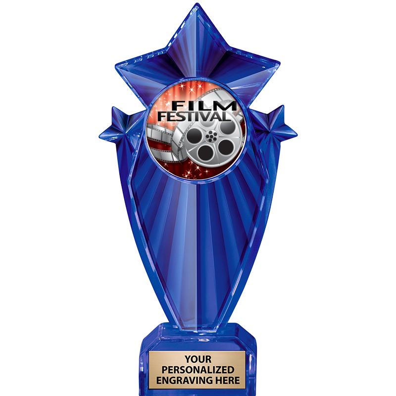 8" BLUE STARGRAM ICICLE TRP