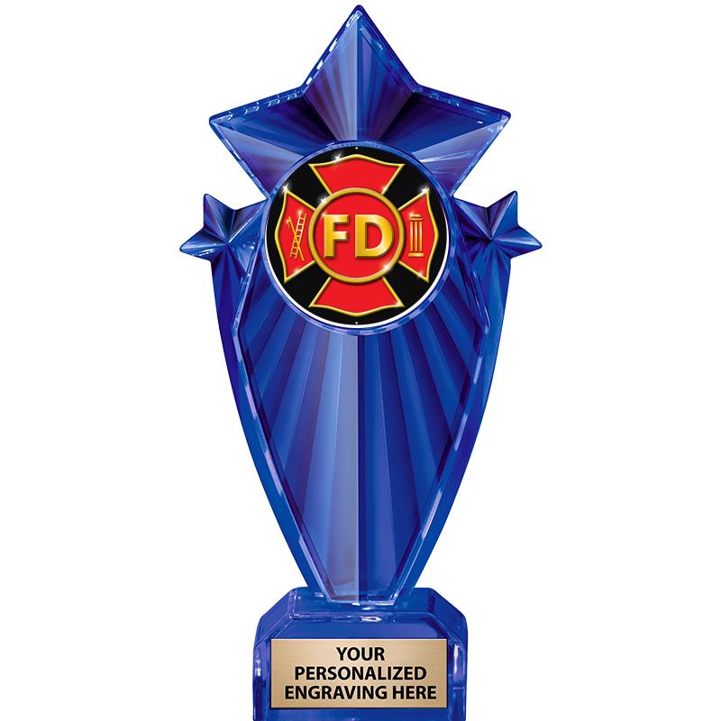 8" BLUE STARGRAM ICICLE TRP