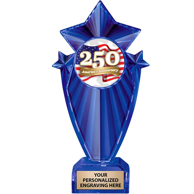 8" BLUE STARGRAM ICICLE TRP