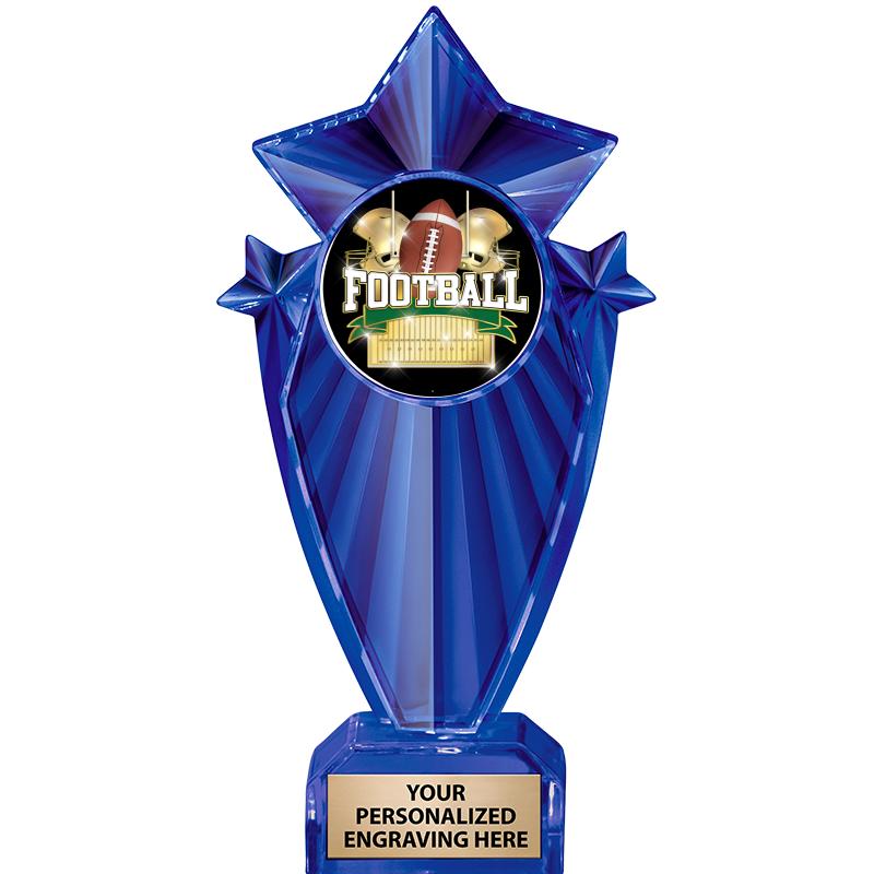 8" BLUE STARGRAM ICICLE TRP