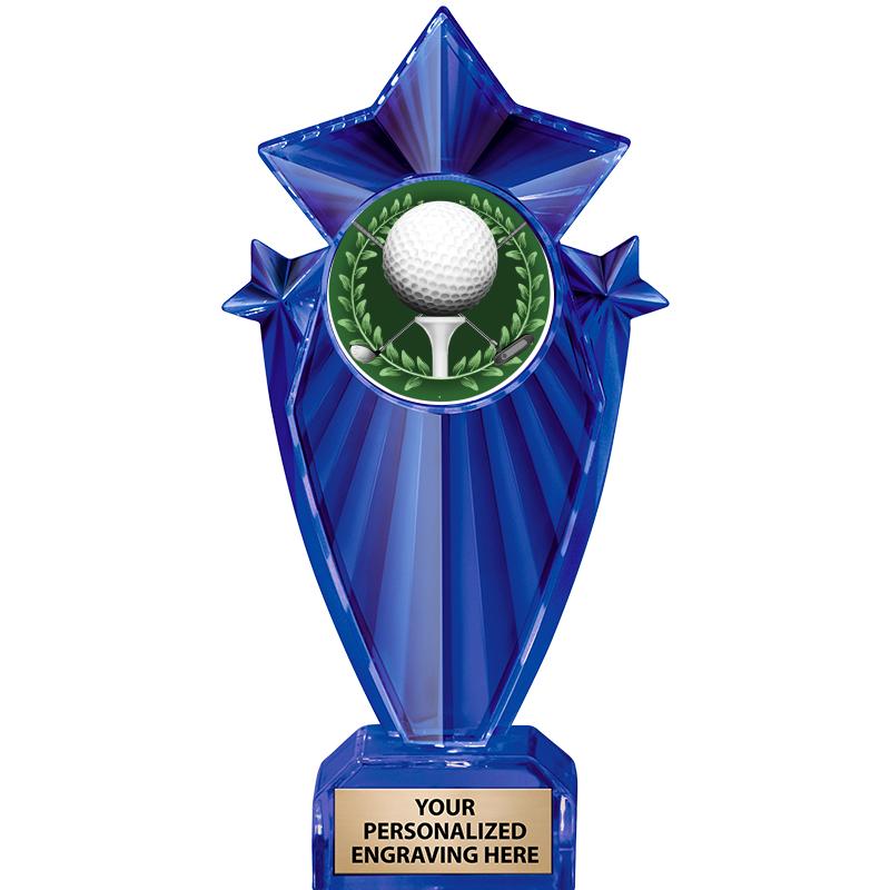 8" BLUE STARGRAM ICICLE TRP