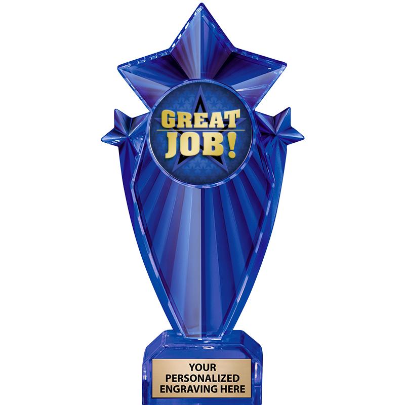 8" BLUE STARGRAM ICICLE TRP