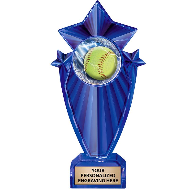 8" BLUE STARGRAM ICICLE TRP