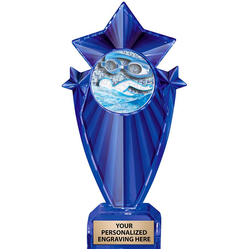 8" BLUE STARGRAM ICICLE TRP