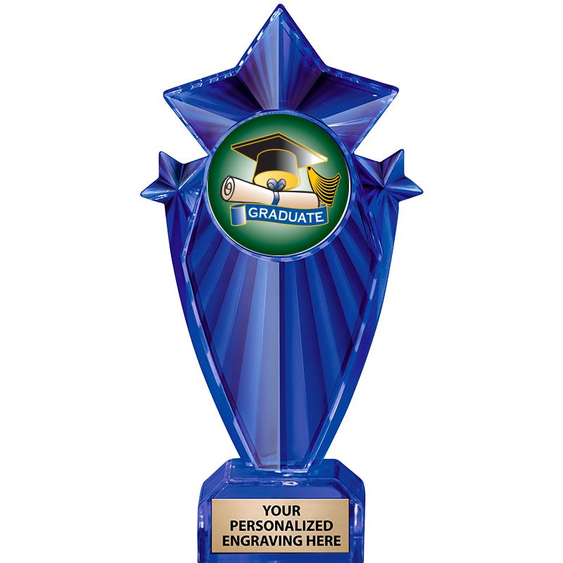 8" BLUE STARGRAM ICICLE TRP