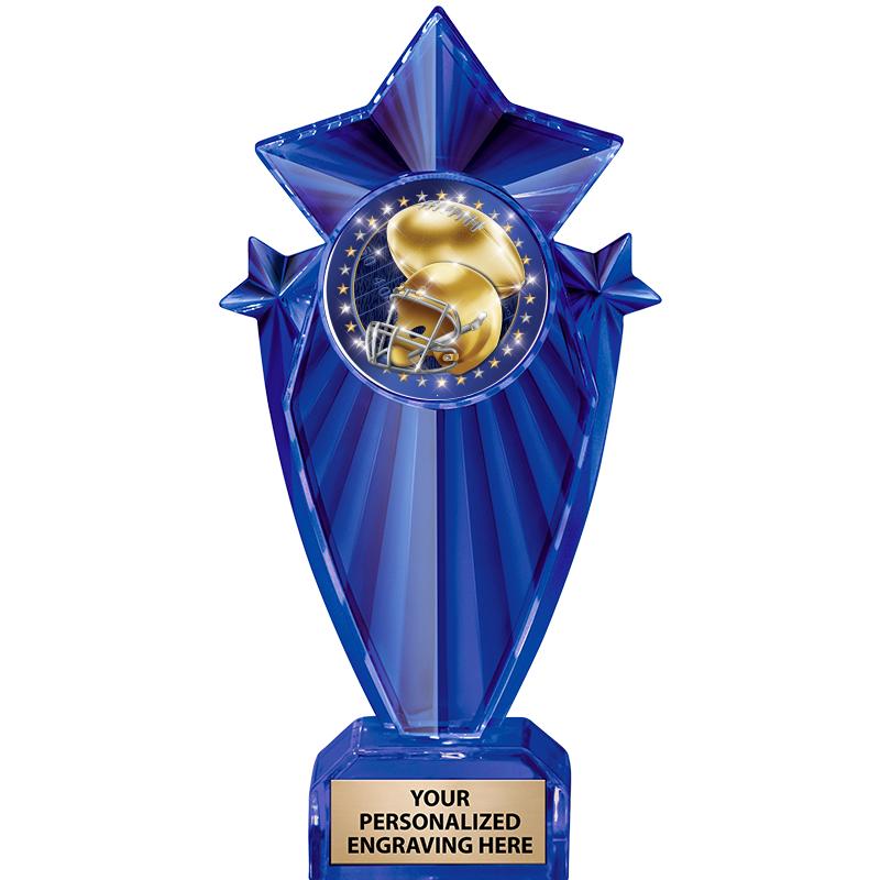 8" BLUE STARGRAM ICICLE TRP