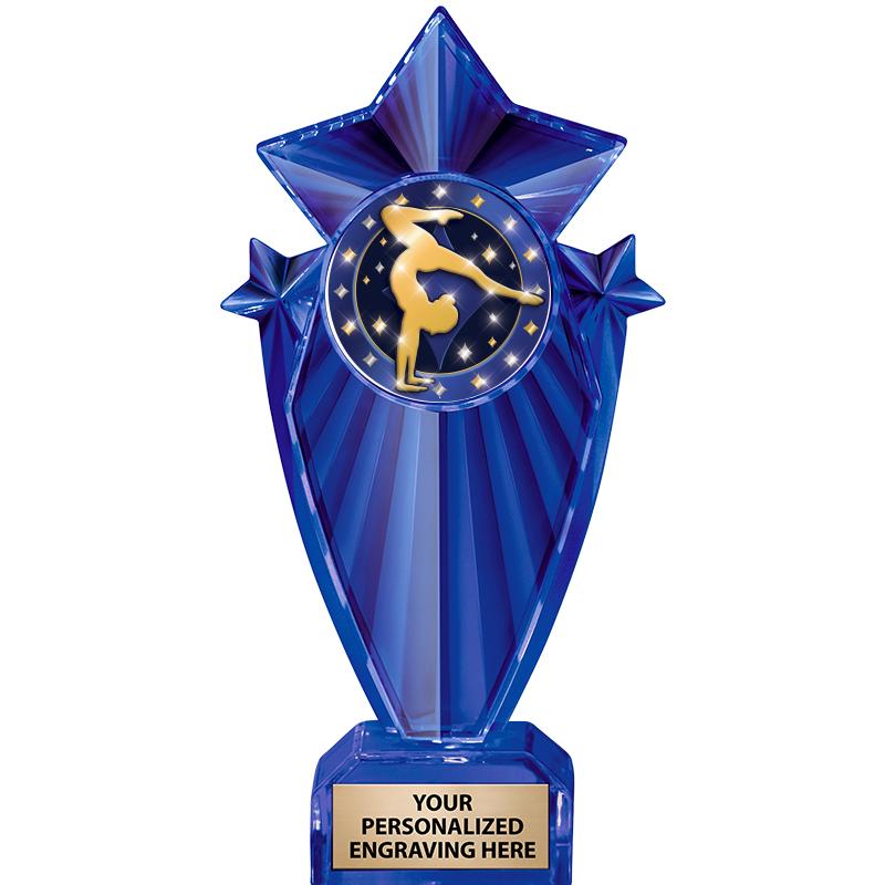 8" BLUE STARGRAM ICICLE TRP