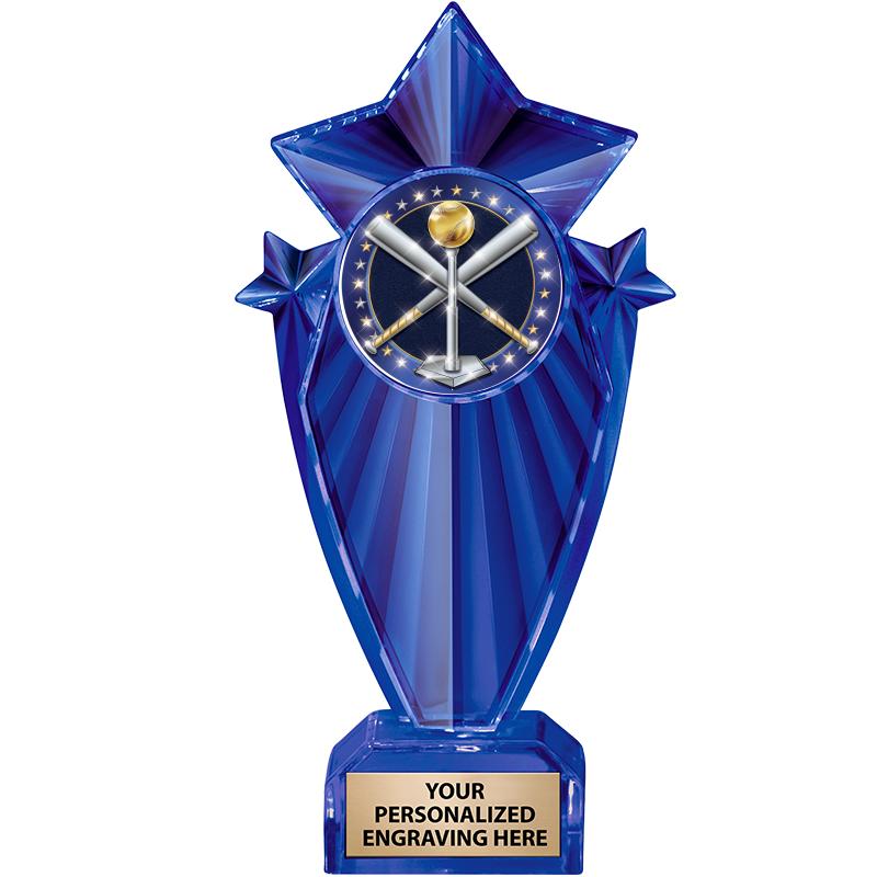 8" BLUE STARGRAM ICICLE TRP