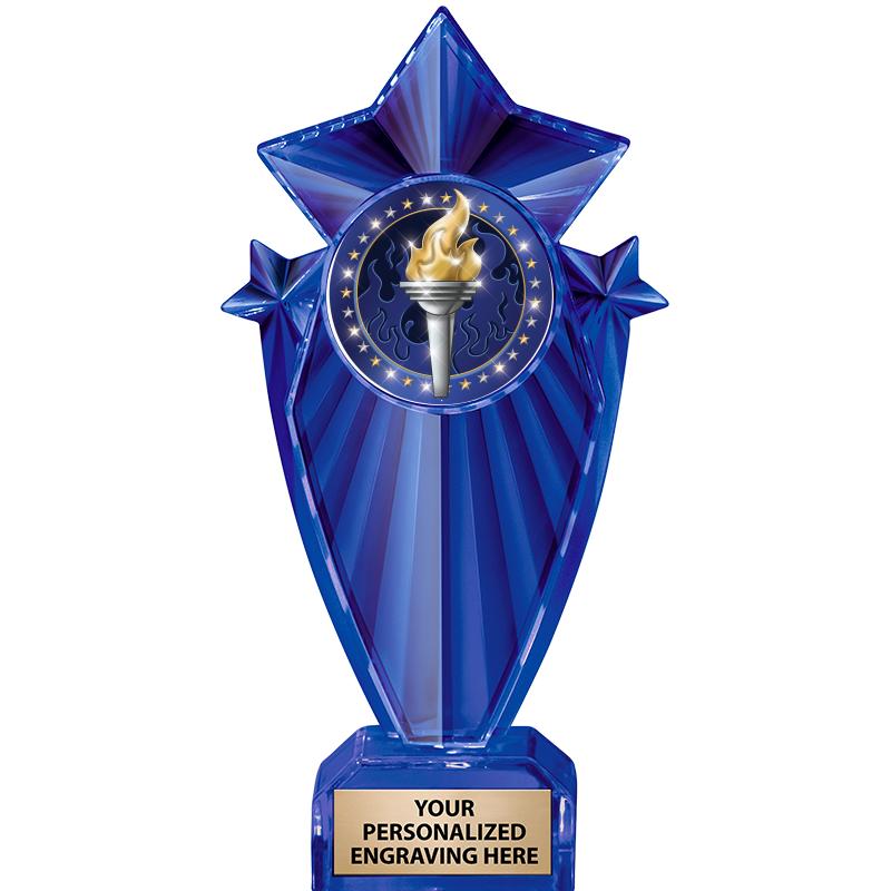 8" BLUE STARGRAM ICICLE TRP