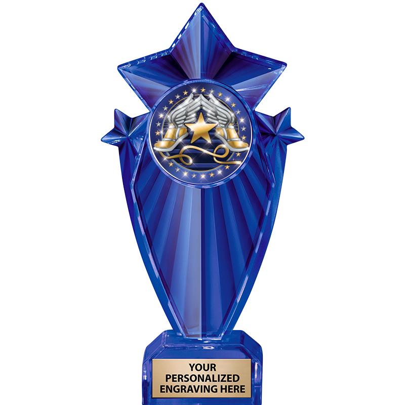 8" BLUE STARGRAM ICICLE TRP