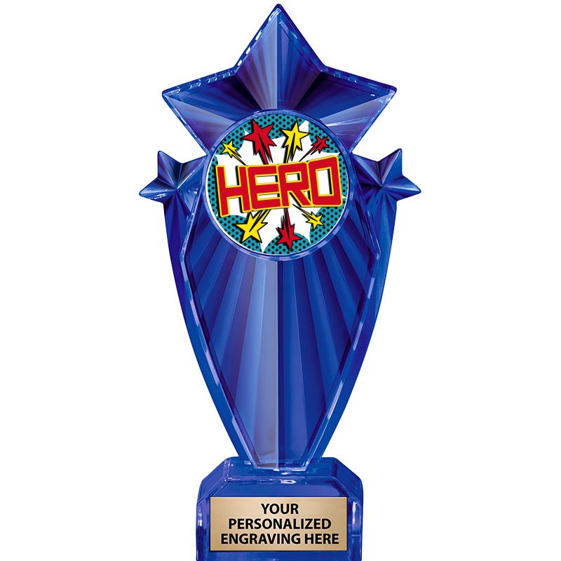 8" BLUE STARGRAM ICICLE TRP