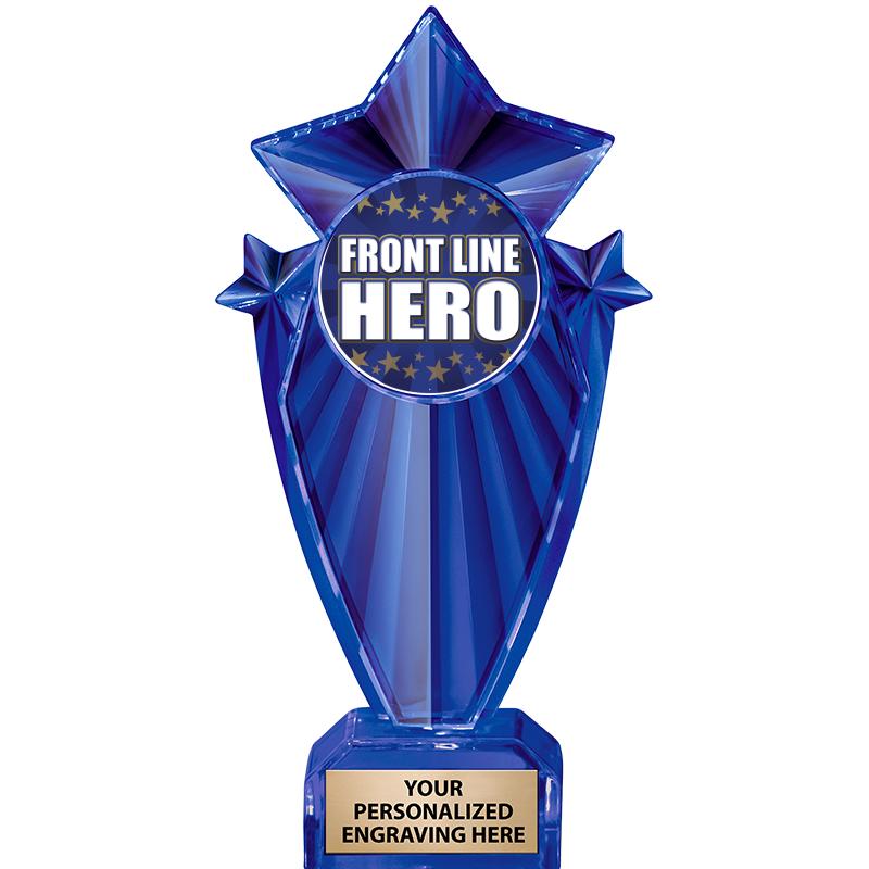 8" BLUE STARGRAM ICICLE TRP