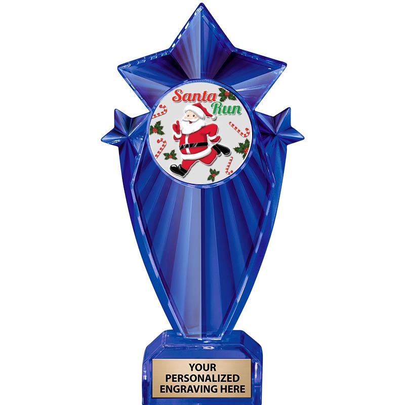 8" BLUE STARGRAM ICICLE TRP