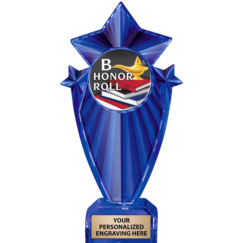 8" BLUE STARGRAM ICICLE TRP