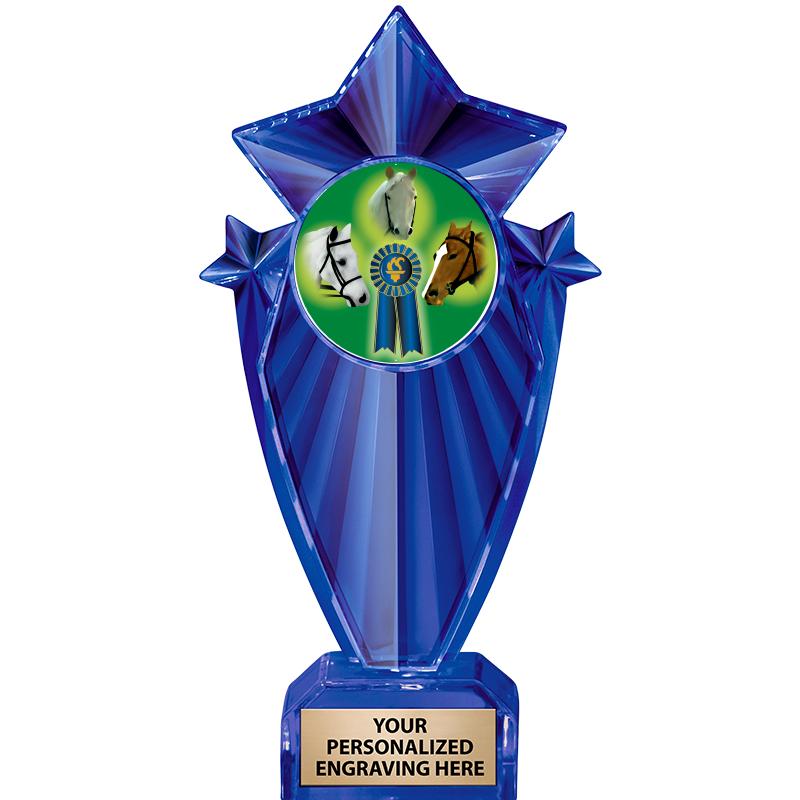 8" BLUE STARGRAM ICICLE TRP