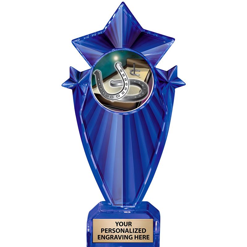 8" BLUE STARGRAM ICICLE TRP