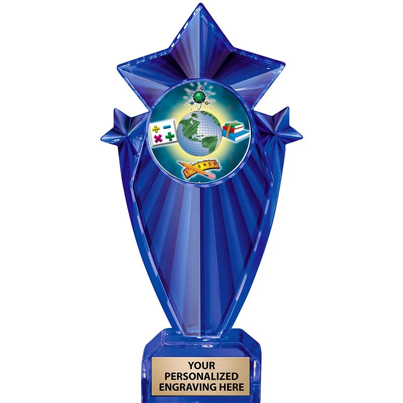 8" BLUE STARGRAM ICICLE TRP