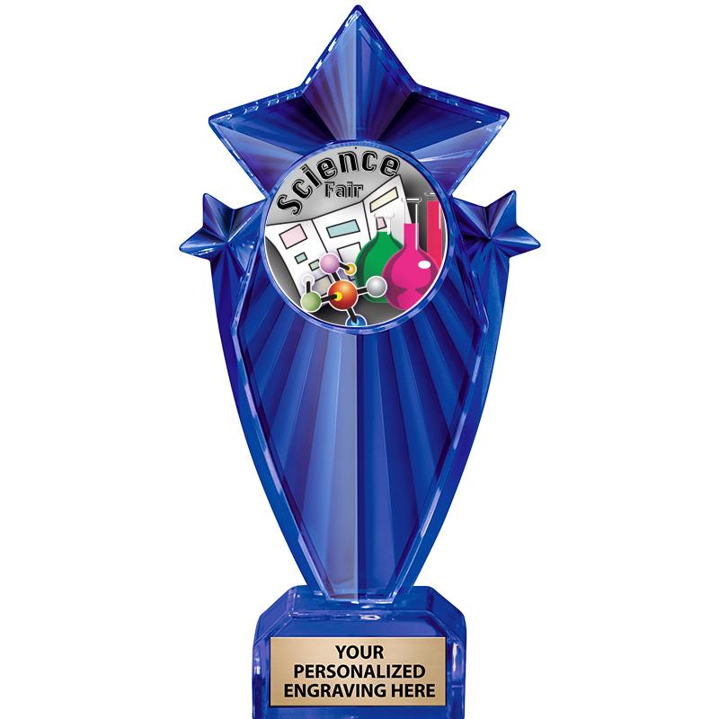 8" BLUE STARGRAM ICICLE TRP