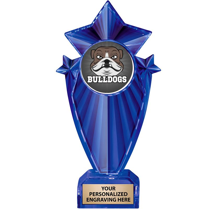 8" BLUE STARGRAM ICICLE TRP