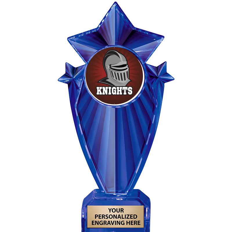 8" BLUE STARGRAM ICICLE TRP