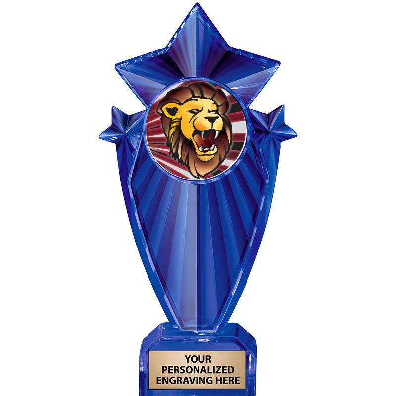 8" BLUE STARGRAM ICICLE TRP