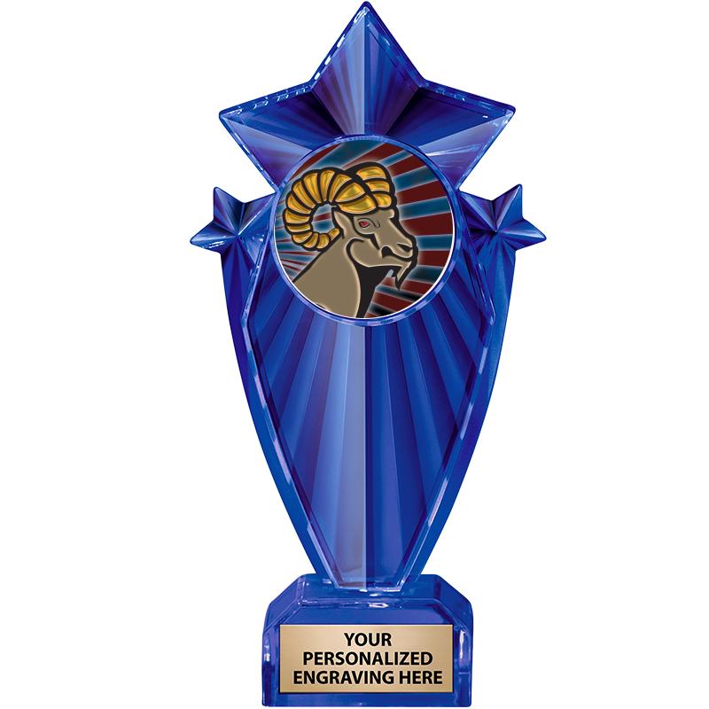 8" BLUE STARGRAM ICICLE TRP