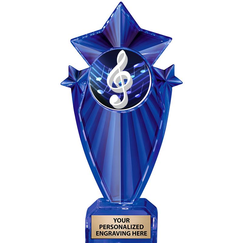 8" BLUE STARGRAM ICICLE TRP