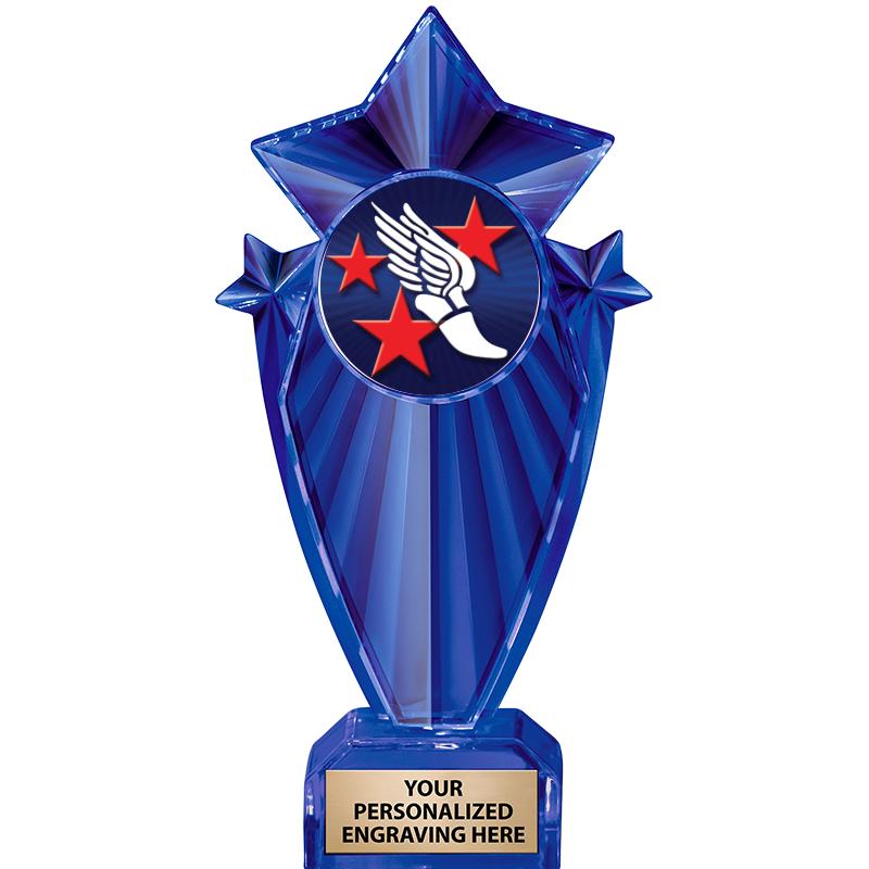 8" BLUE STARGRAM ICICLE TRP