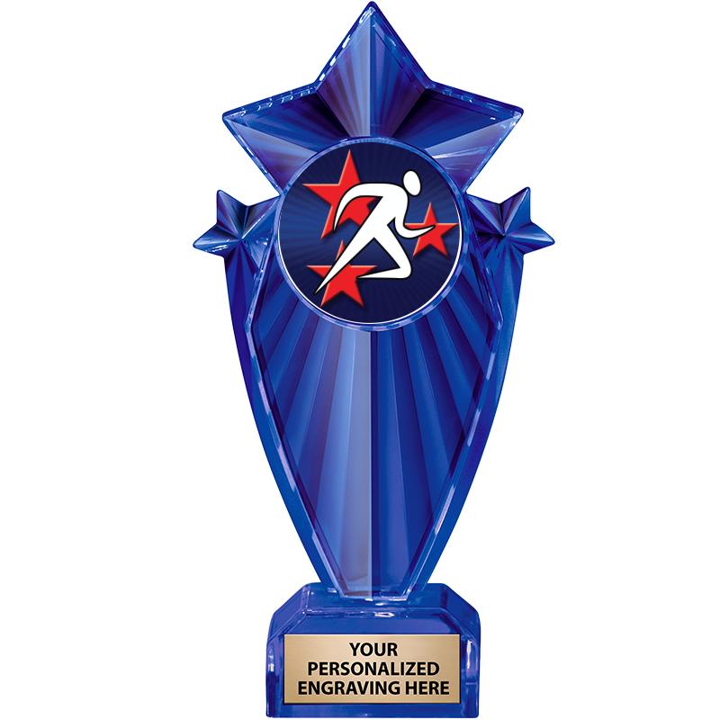 8" BLUE STARGRAM ICICLE TRP