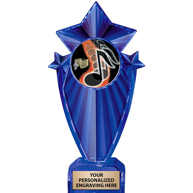 8" BLUE STARGRAM ICICLE TRP