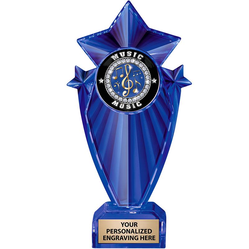 8" BLUE STARGRAM ICICLE TRP