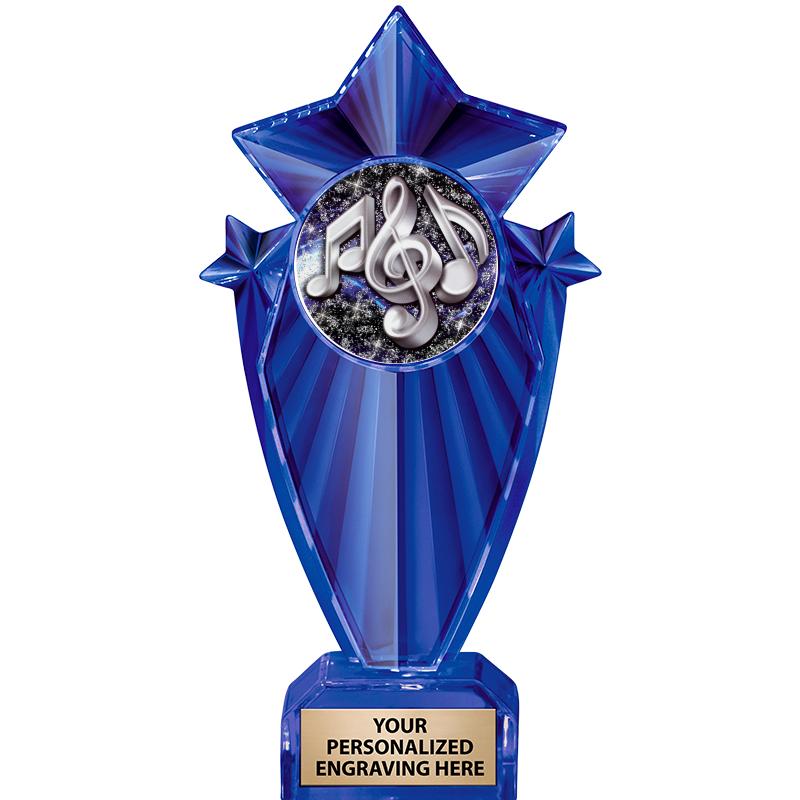 8" BLUE STARGRAM ICICLE TRP