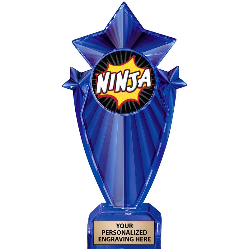 8" BLUE STARGRAM ICICLE TRP